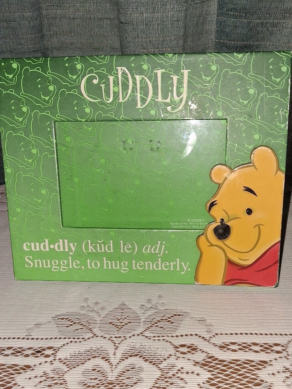 Green 'Cuddly' Kids Picture Frame